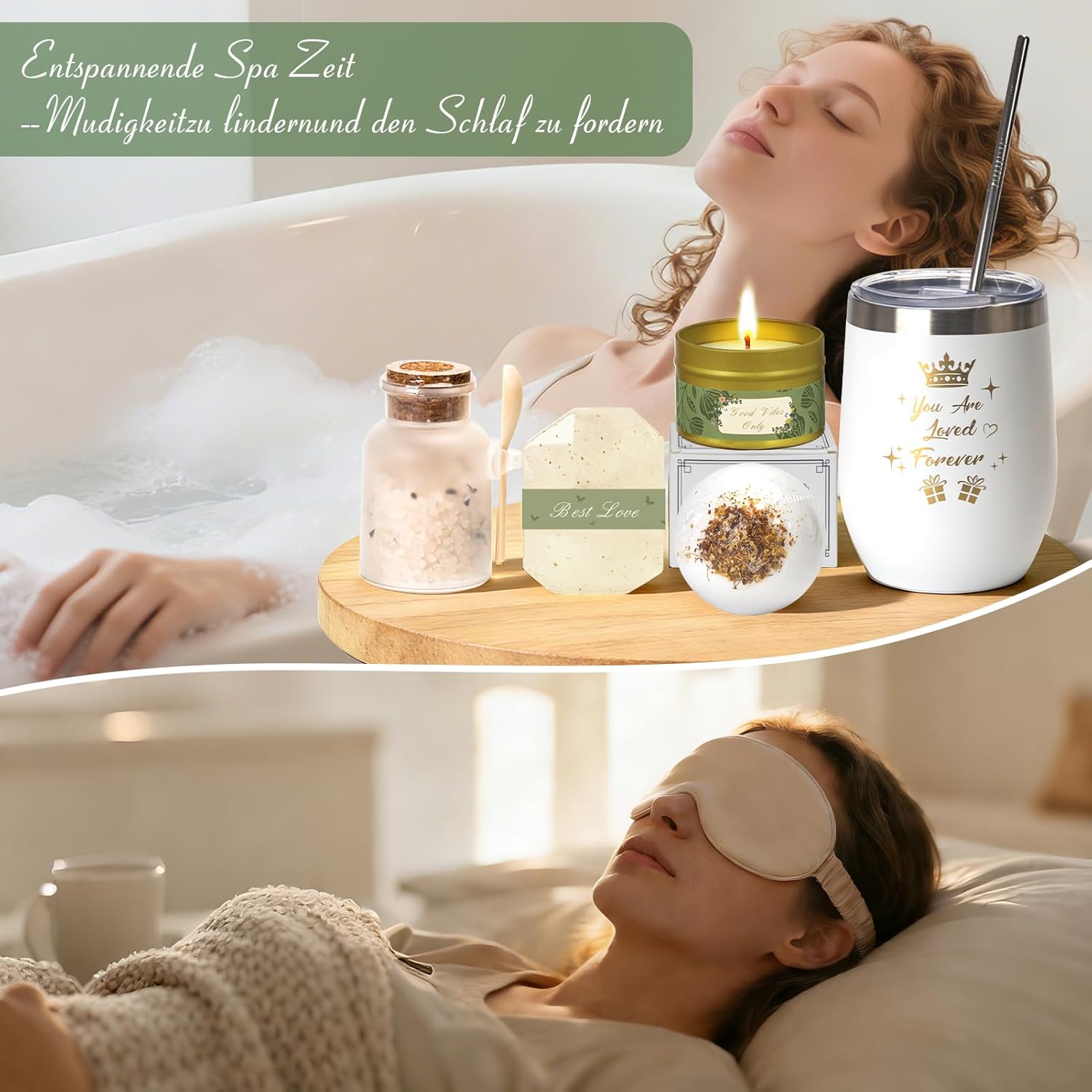 Kernovo Geschenke für Frauen, Geburtstagsgeschenkset, Entspannungsgeschenkset für Mama, Schwester, Frau, Freundin, Oma, Wellness-Geschenke für Frauen, Geburtstag, Valentinstag, Muttertag – Bild 7
