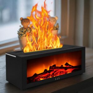 Flammen-Aroma-Diffusor, 7-Farben-Li...