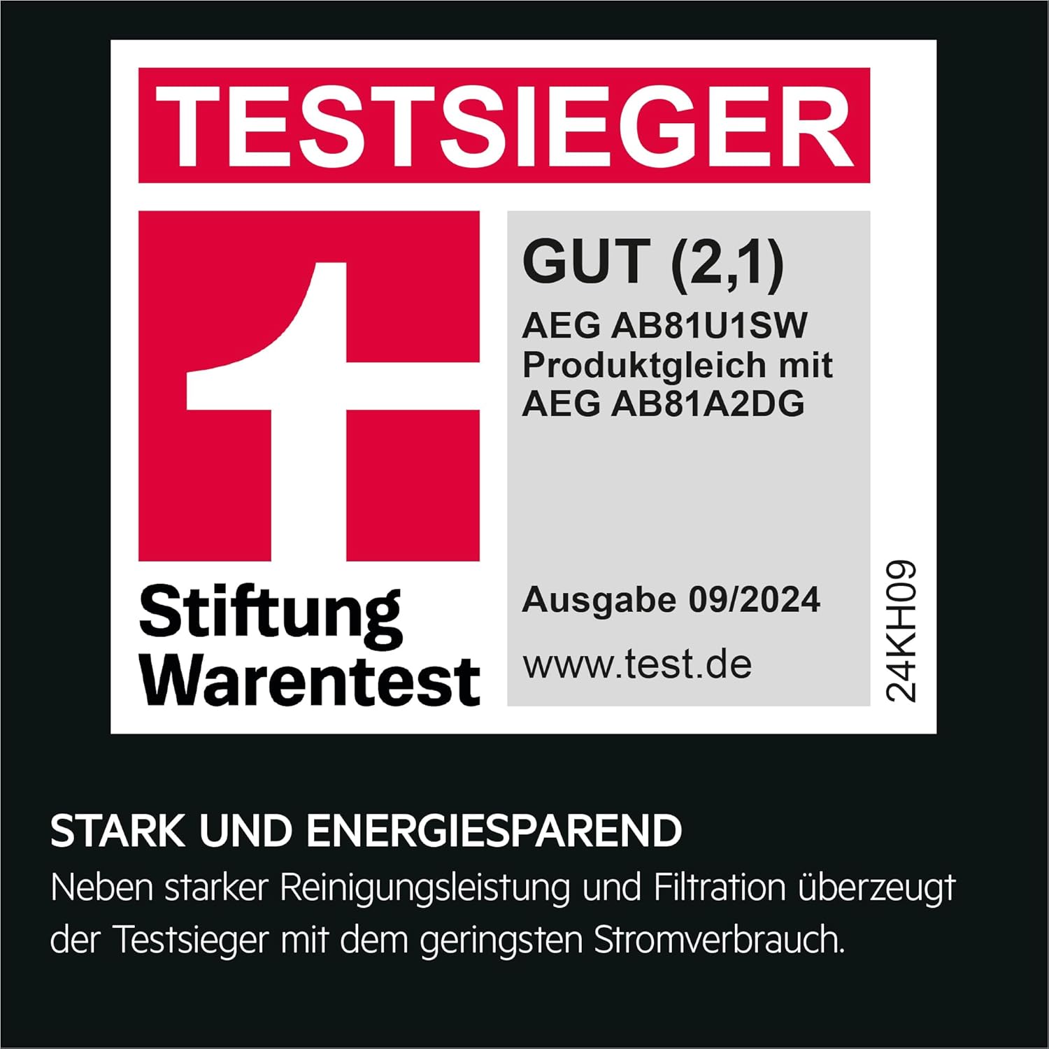 AEG Ultimate 8000 Staubsauger mit Beutel, Testsieger der Stiftung Warentest, hohe Saugleistung, Auto-Modus, alle Böden, 48 % recycelter Kunststoff, 3-in-1-Düse, HEPA-Filtration, 12 m, LED-Licht, AB81U1SW – Bild 3