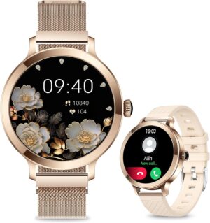 Efolen Damen Smartwatch (2 Armbänd...