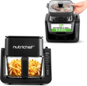 NutriChef Heißluftfritteuse 4L mit...