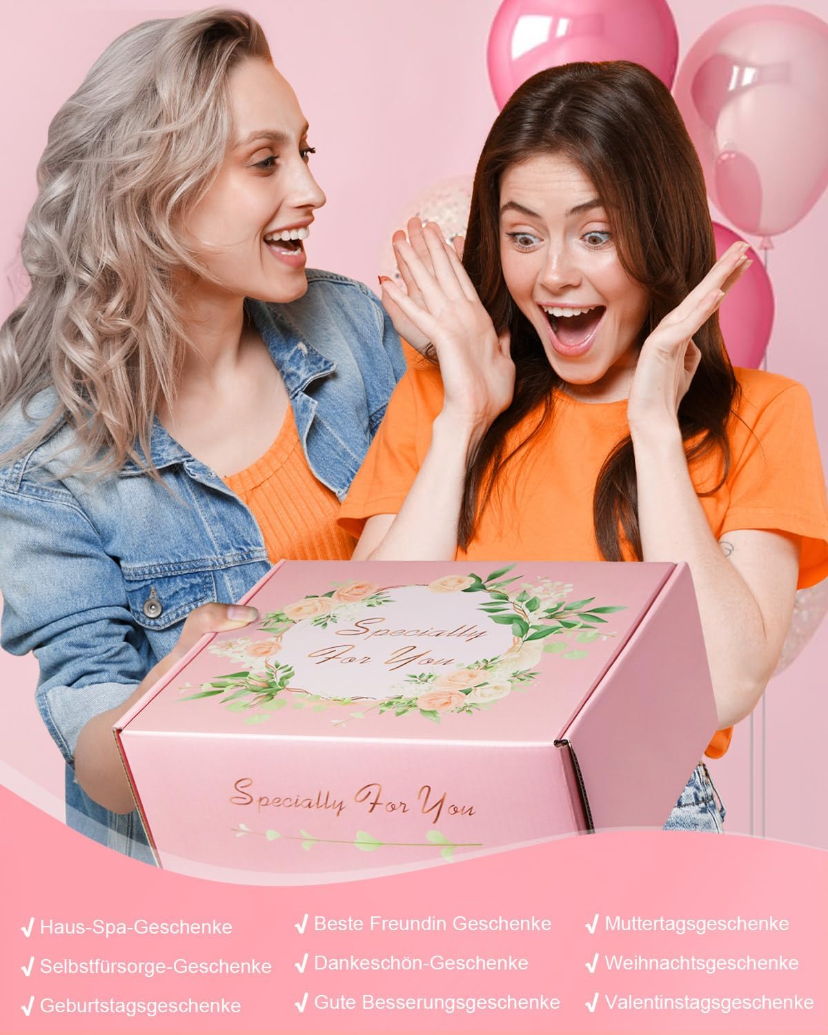Geschenke für Frauen, Geburtstagsgeschenk für Frauen, Geschenkideen für Schwester, Mutter, Freundin, Geburtstagsgeschenkset, Valentinstag, Muttertag, Weihnachtstag – Bild 3