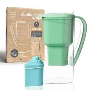 Wasserfilterkrug grün für Leitung...