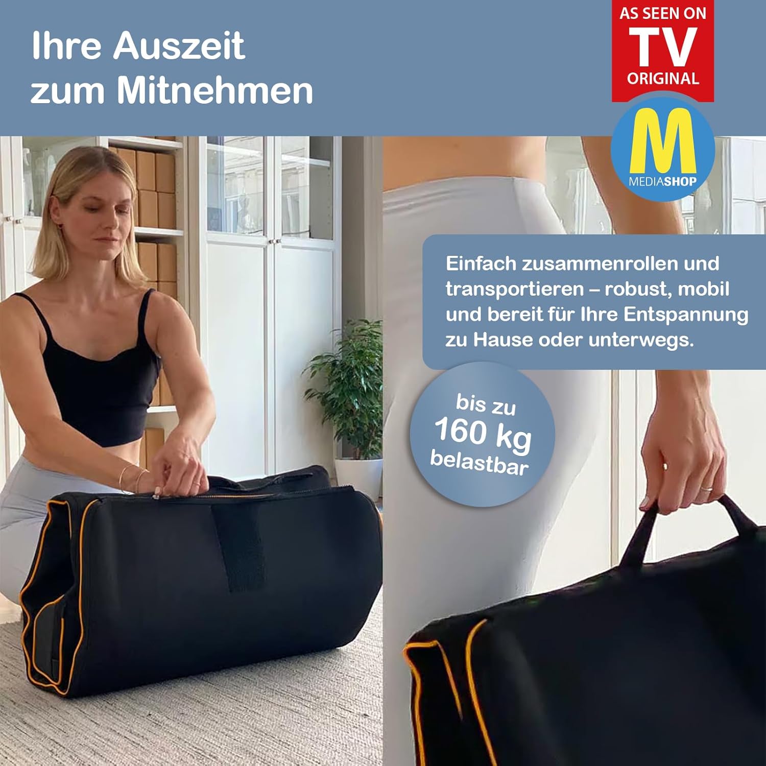 Belena Air Stretch, elektronische Stretch- und Massagematte, Ganzkörper-Massagematte mit Wärmefunktion, Massage, Yoga-inspiriertes Dehnen für Schultern, Rücken und Nacken – Bild 8