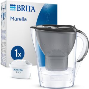 BRITA Marella Wasserfilterkanne Gra...