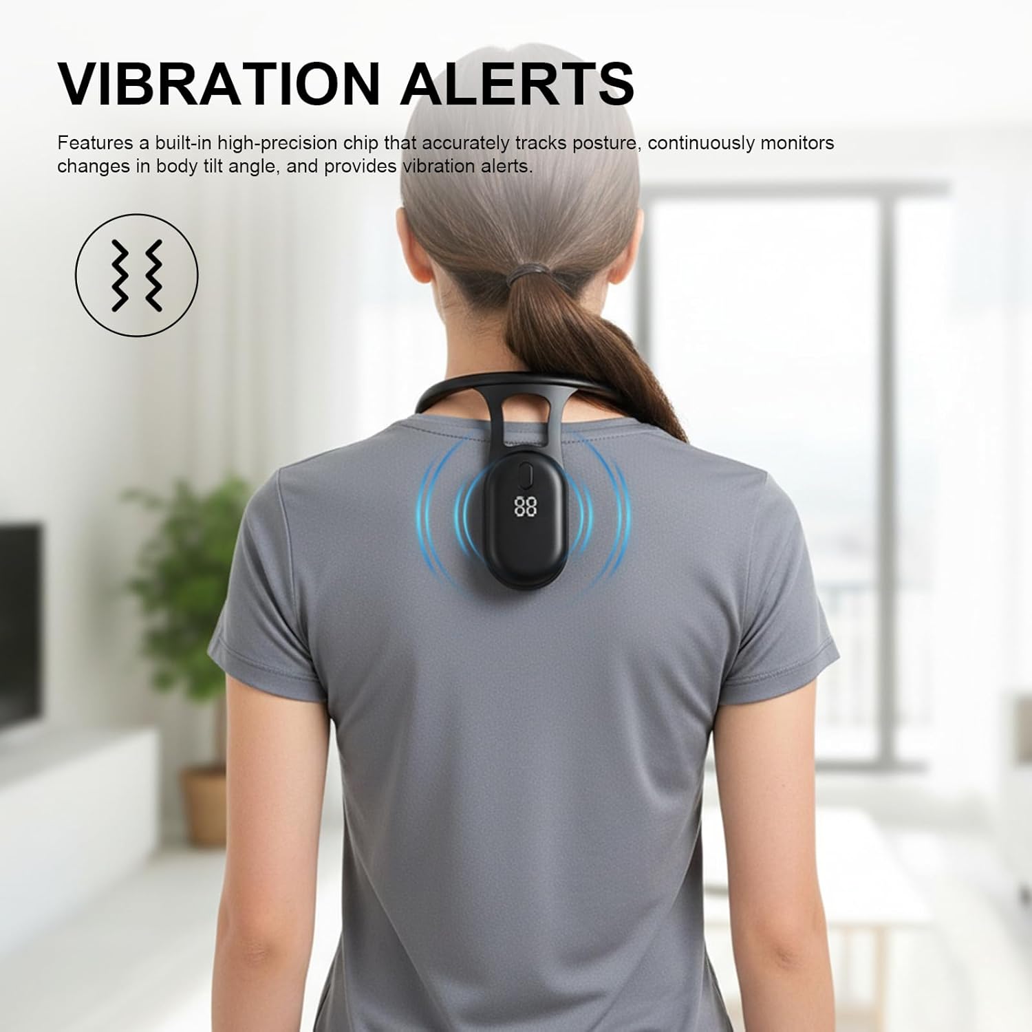 Intelligenter Haltungstrainer mit intelligenter Vibrationserinnerung für Männer und Frauen (schwarz) – Bild 5