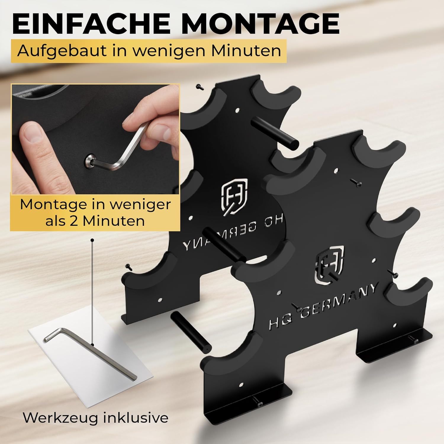 HQ Germany® Hanteln Set (Geruchsfreie Pastellfarben) - Hanteln 2 Stück für Pilates und Krafttraining, Hantelset, Home Gym, Hanteln, Gewichte Hantel, Hantelset, Kurzhanteln, Tausch gegen – Bild 4