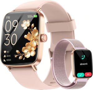 Fitpolo Damen Smartwatch mit Telefo...