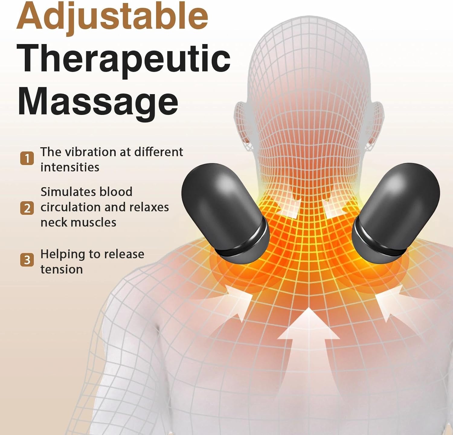 Necline Nackenmassagegerät mit Wärme, elektrisches 3-in-1-Massagegerät, Nackenmassagekissen, Entspannungskissen zur Nackenaktualisierung, Nackenmassagekissen – Bild 5