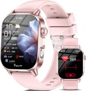 Damen-Smartwatch mit EKG-/Schlafmon...