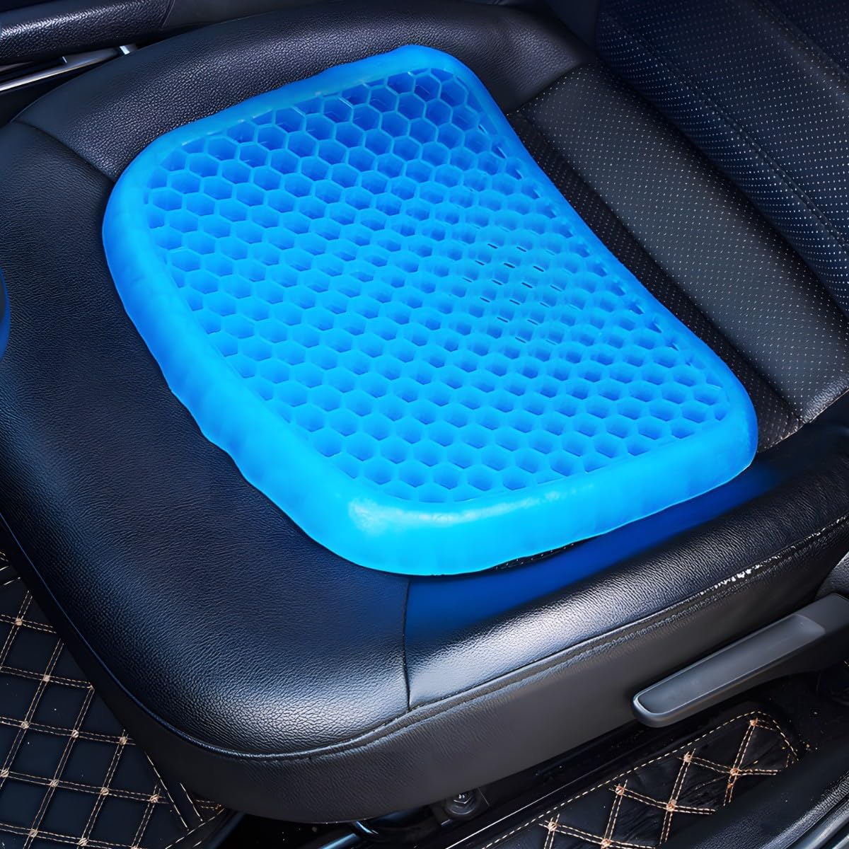 Retoo Gel-Komfort-Sitzkissen, ergonomisches Sitzkissen für Bürostuhl, Auto, mehr Sitzkomfort, Sitzpolsterung, dickes Gelkissen – Bild 6