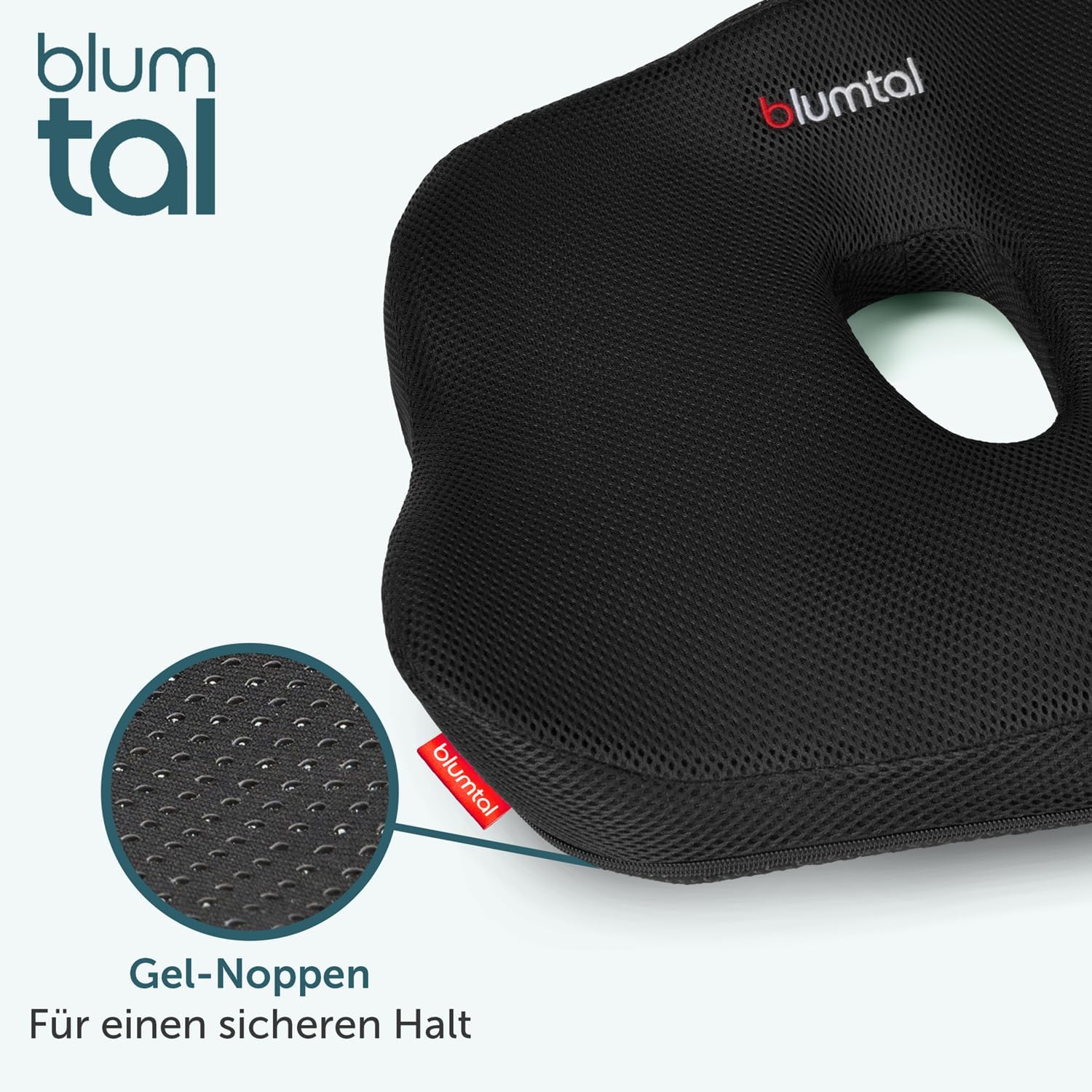 Blumtal Sitzkissen Bürostuhl – Keilkissen Schwarz Steißbeinkissen – Ergonomisches Autositzkissen – Hämorrhoiden-Sitzkissen Stuhl – Steißbeinkissen, Sitzkissen Stuhl – Optimales Bürostuhl-Sitzkissen – Bild 7
