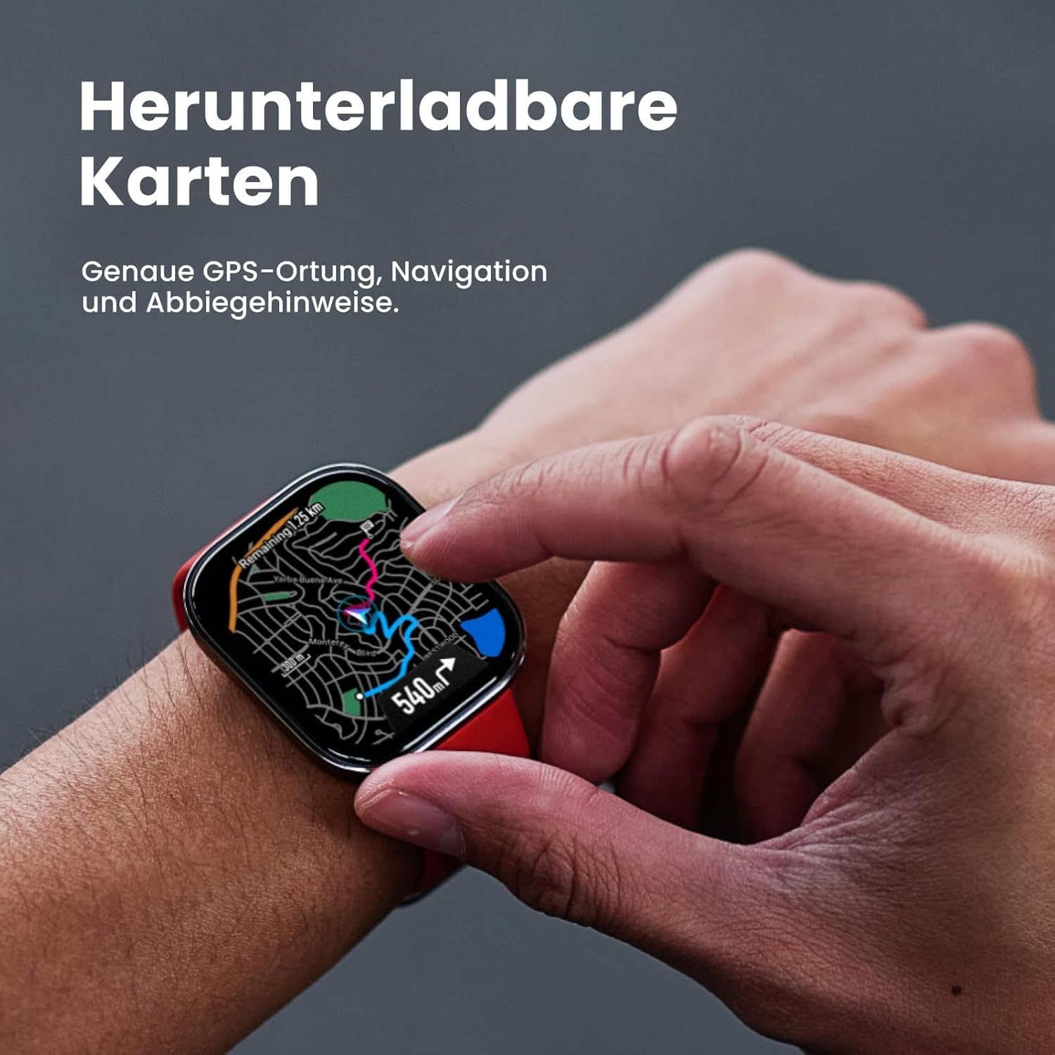 Amazfit Bip 6 Smart Watch 46mm, 14 Tage Akku, 1,97“ AMOLED, GPS & kostenloses Kartenmaterial, AI, Bluetooth Anruf Textfunktion, Gesundheit, Fitness Schlaf-Tracker, 140+ Trainingsmodi, 5 ATM – Bild 8