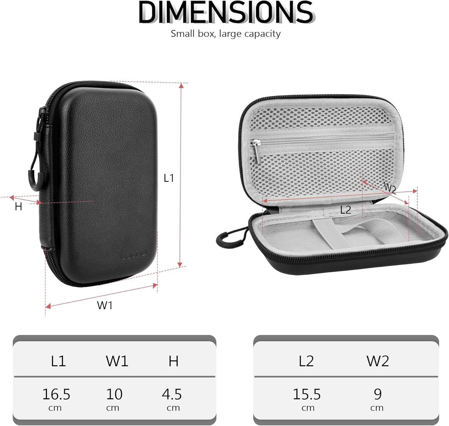 Diabetes-Versorgungskoffer, Blutzuckermessgerät-Tasche, tragbare Box zur Aufbewahrung von Teststreifen, Blutentnahmenadeln und anderen Gegenständen, Reisetasche für Diabetiker (schwarz, M) – Bild 4