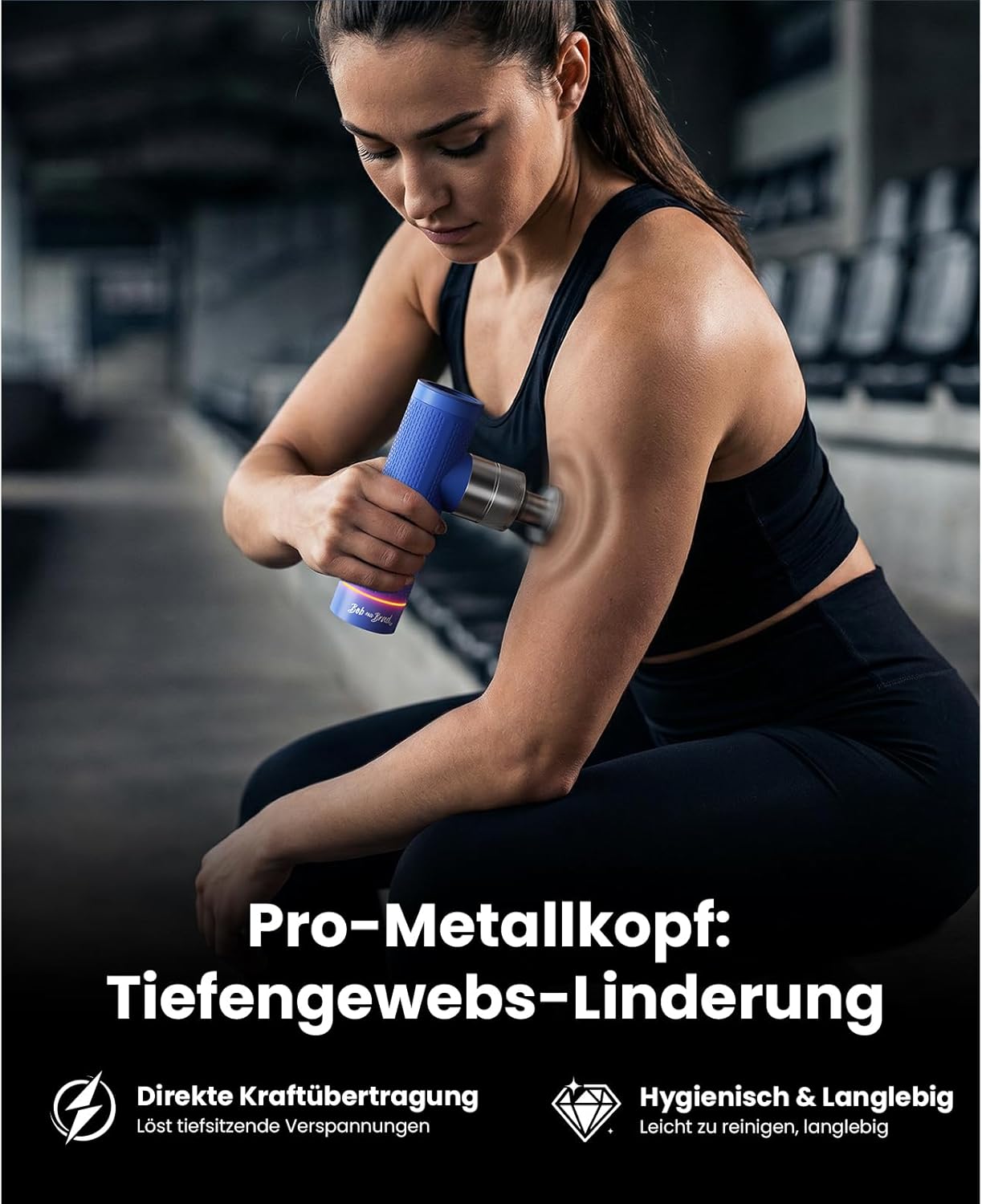 Bob und Brad A7 Mini-Massagepistole, 11 mm Hub und 18 kg Kraft | Percussion-Massagegerät für tiefes Gewebe, USB-C-Schnellladung, 45 dB leise zur Muskelentlastung, Geschenke für Sportler – Bild 5