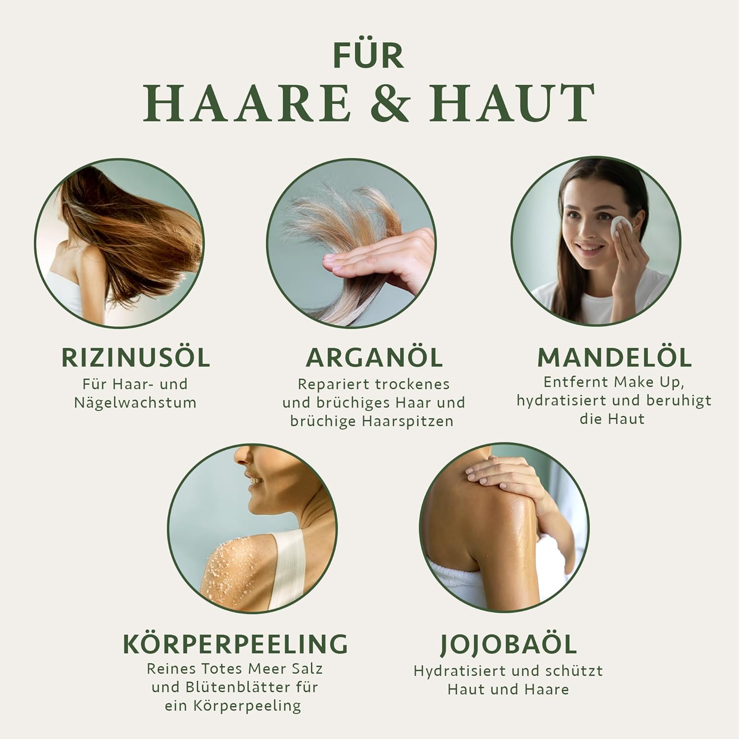 Satin Naturel Verwöhn-Geschenkset für Frauen mit Bio-Arganöl, Rizinusöl, Mandelöl, Jojobaöl und Sheabutter, Wellness-Set – Bild 6