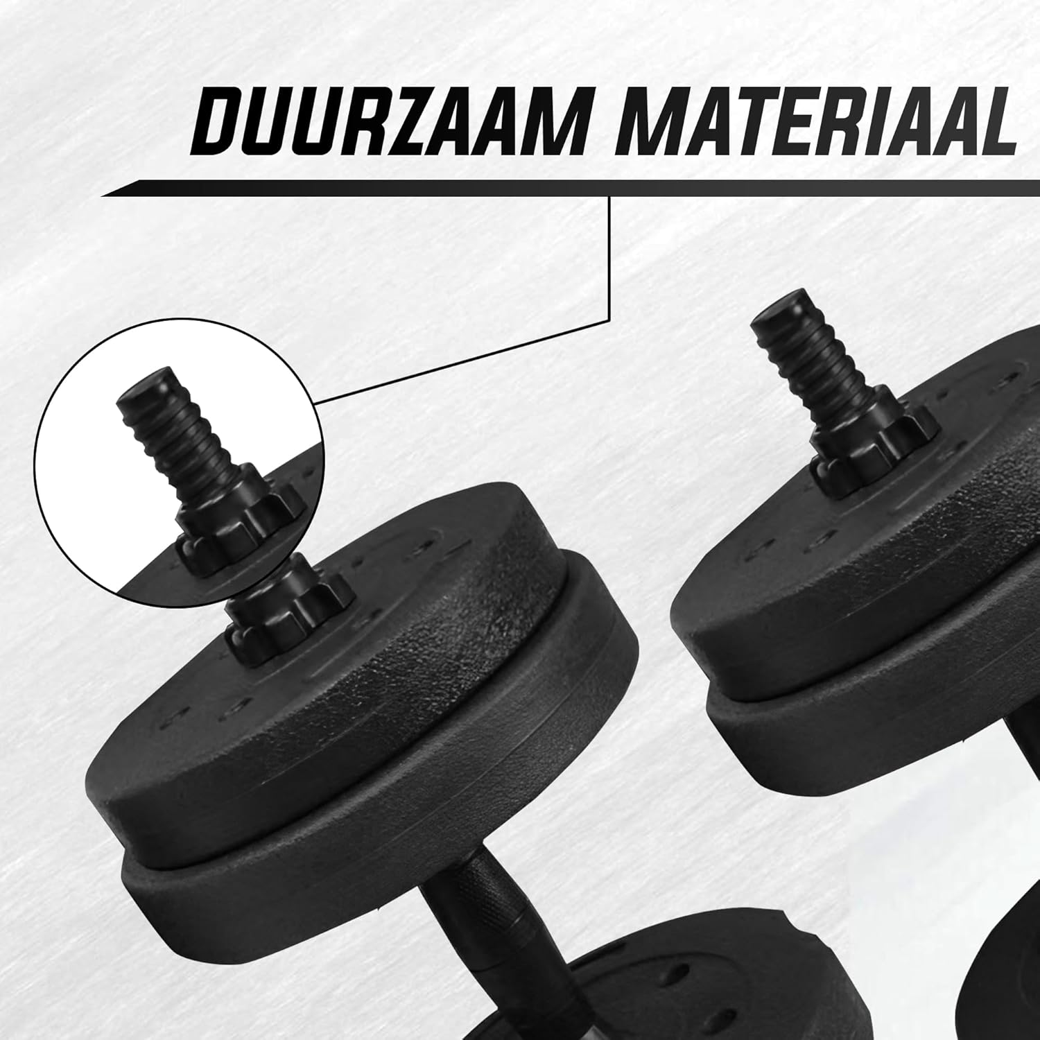 Verstellbare Hanteln – Hantelset für Krafttraining – verstellbare Hanteln – Gewichtsset – rutschfeste ergonomische Griffe – Heimtraining – Bild 4