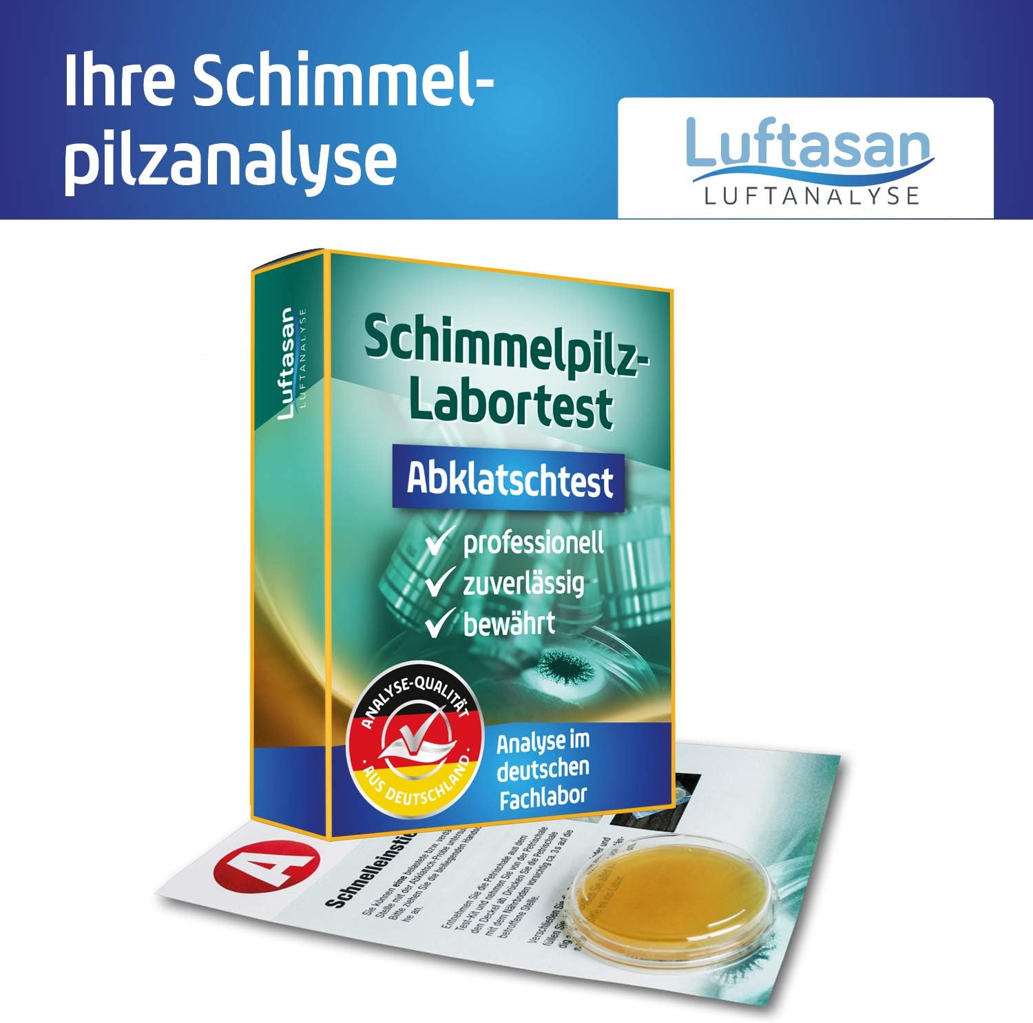 Schimmeltest Wandklatschentest – Probenahmeset und professionelle Laboranalyse – Bild 6