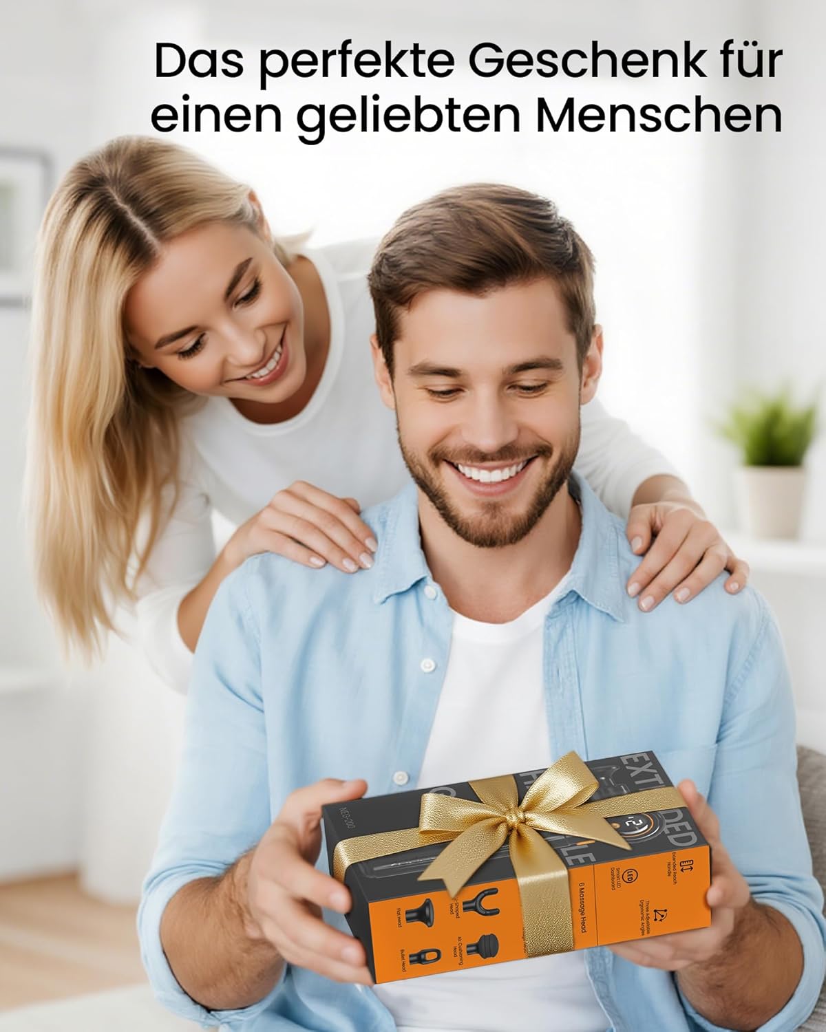 Napre Massagepistole, Massagepistole mit Verlängerungsgriff und 3 verstellbaren Winkeln, Muskel-Percussion-Massagegerät für Rücken/Nacken/Schulter-Entspannung, Handmassagegerät, Schwarz – Bild 10