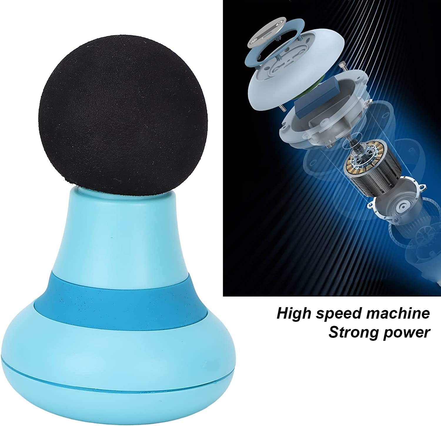 Mini-Massagepistole, tragbares Mini-Massagegerät, USB-Aufladung, elektrisches Handmassagegerät mit 6-Gang-Vibration, Tiefengewebe-Muskelmassagegerät, Faszienpistole zur Entspannung – Bild 4