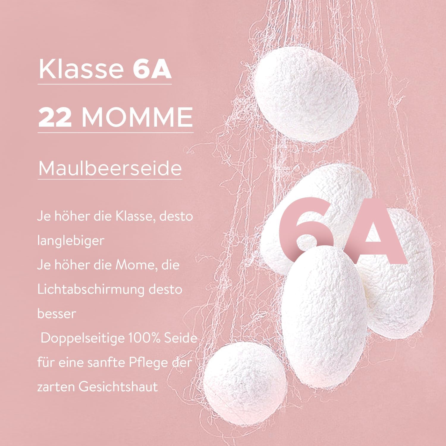 LitBear Seiden-Schlafmaske, Augenmaske für Damen und Herren, 100 % 22 Momme reine Maulbeerseide, Gesichtsverstellbar, gepolsterte Seiden-Augenbinde mit verstellbarem Kopfband zum Schlafen – Bild 7