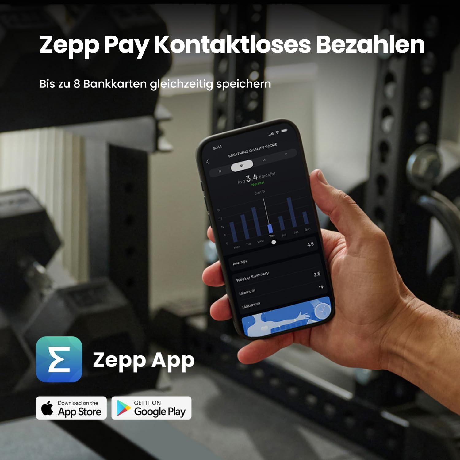 Amazfit Balance 2 Smartwatch 47 mm 1,5 Zoll AMOLED-Saphirglas, Offline-Karten, Dualband-GPS, 21 Tage Akkulaufzeit, 170+ Sportmodi, Hydrox- und Golfmodus, Herzfrequenz- und Schlaf-Tracking für Android und iPhone – Bild 9