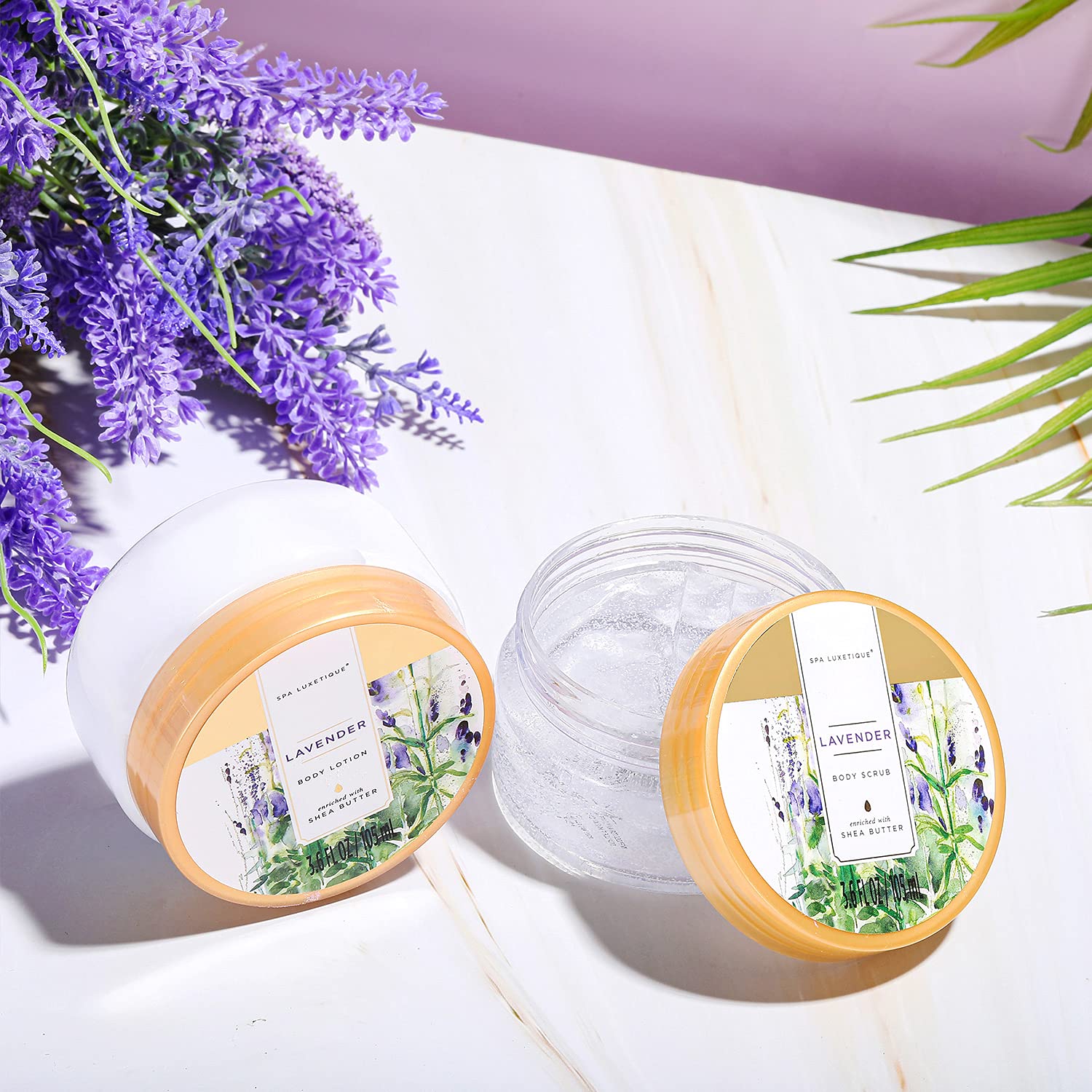 Geschenk für Freundin, Spa-Luxus, 12-teiliges Lavendelduft-Geschenkset mit Duschgel, Handcreme, Badesalz in der Stoffbox, Geschenke zum Valentinstag, Weihnachtsgeschenke, Muttertagsgeschenk – Bild 4