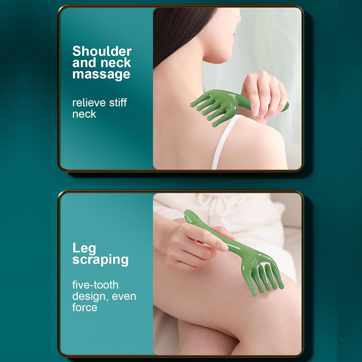 Kopfmassagegerät – Ergonomischer Kopfhaarentspanner, tragbares, sanftes Kammmassagegerät mit fünf Klauen | Körpertherapie-Zubehör für Stressinstrument – Bild 7