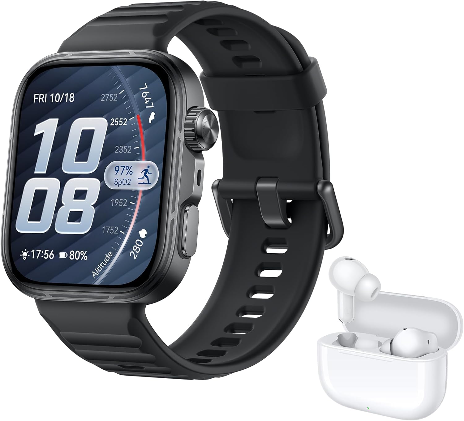 HUAWEI Watch FIT 5 Pro Smartwatch + FreeBuds SE 4 Weiß, GPS, Fitness-Tracker mit EKG & Schlaf-Tracker, 1,92 Zoll Display, NFC-Zahlung, Sportuhr mit Sportanalyse, bis zu 10 Tage Akku, 5 ATM