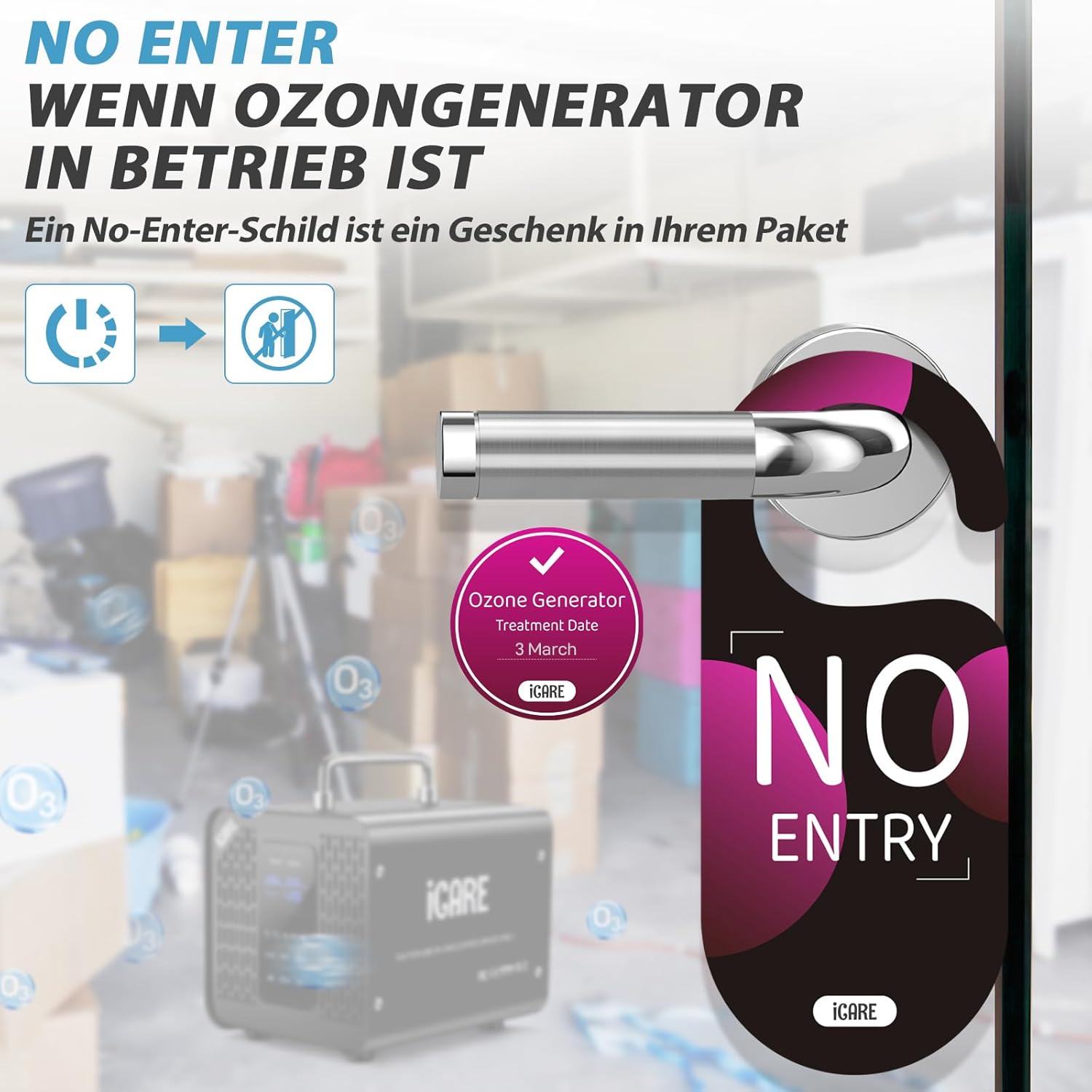 Smarter Ozongenerator 60000 mg/h mit 2 Modi, digitaler Ozongenerator für Wasser und Luft, Ozongerät mit 120-Minuten-Timer für 300㎡, Geruchskiller für Auto, Rauch, Haustiergerüche, Küchengerüche – Bild 8
