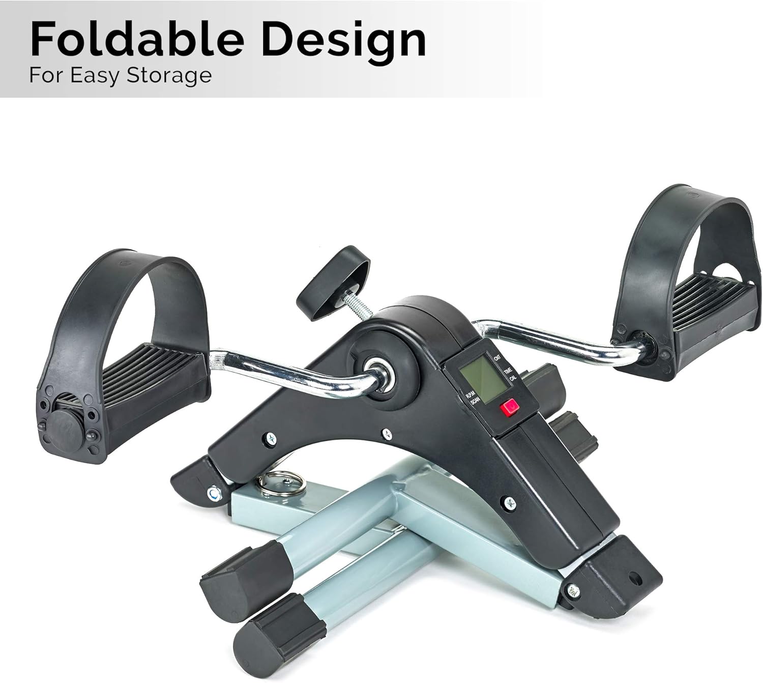 Heimtrainer-Pedale, Mini-Heimtrainer, zusammenklappbares Heimtrainer, Heimtrainingsgeräte, Seniorenpedale, Pedale für ältere Menschen, Pedaltrainer für Senioren, Pedale – Bild 7
