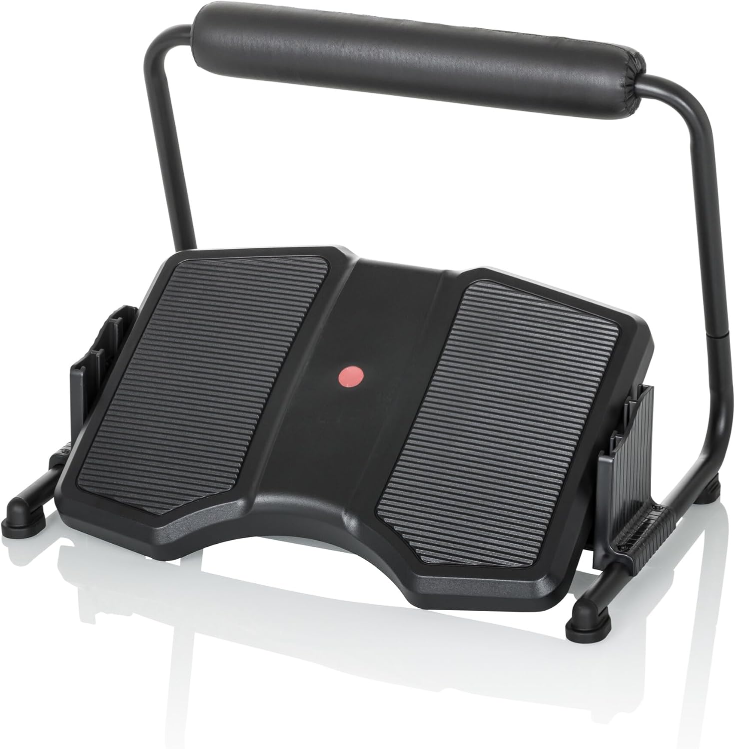 hjh OFFICE Büro-Fußstütze Podi F, schwarz, ergonomische Fußstütze, höhenverstellbar und neigbar, mit Beinauflage, 830111