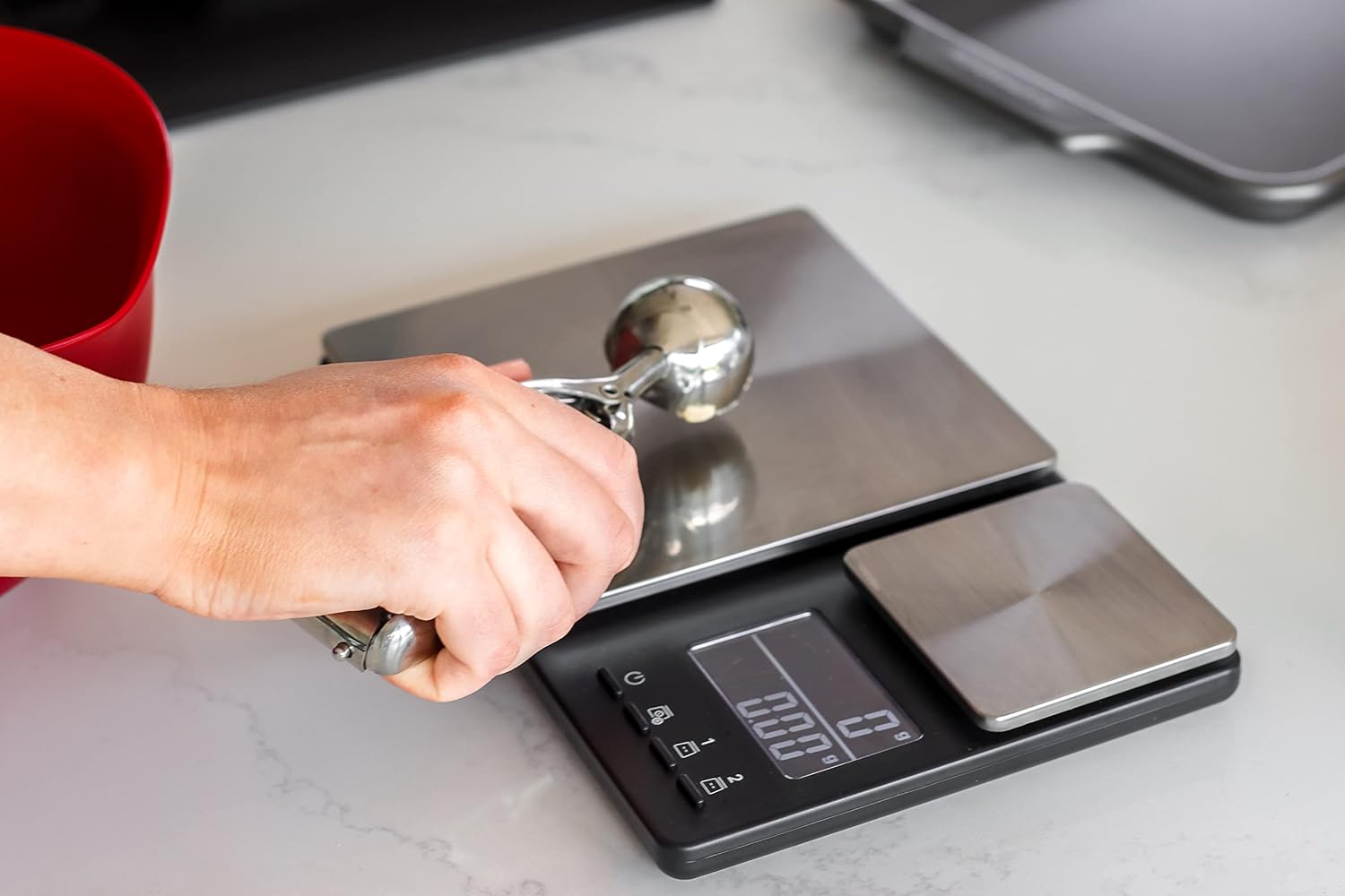 Digitale Lebensmittelwaage von KitchenAid mit zwei Plattformen, wiegt zwischen 5000 g und 500 g, schwarz, Einheitsgröße – Bild 7