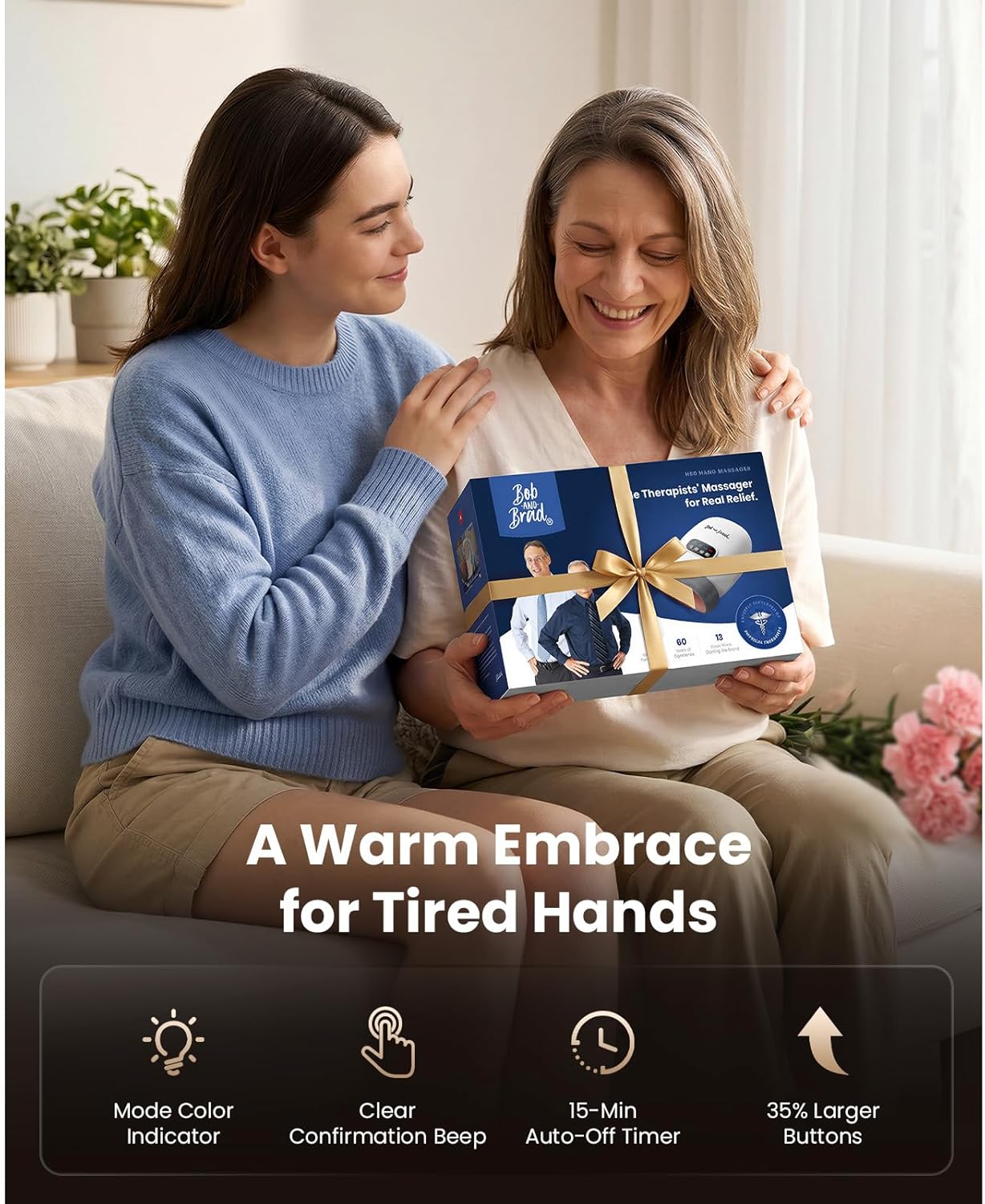 BOB AND BRAD H60 Handmassagegerät mit Wärme und Kompression, elektrische Handmassage bei Arthritis und Karpaltunnelsyndrom, Massagegerät zur Schmerzlinderung für Handgelenk und Finger, Geschenke für Männer und Frauen – Bild 10
