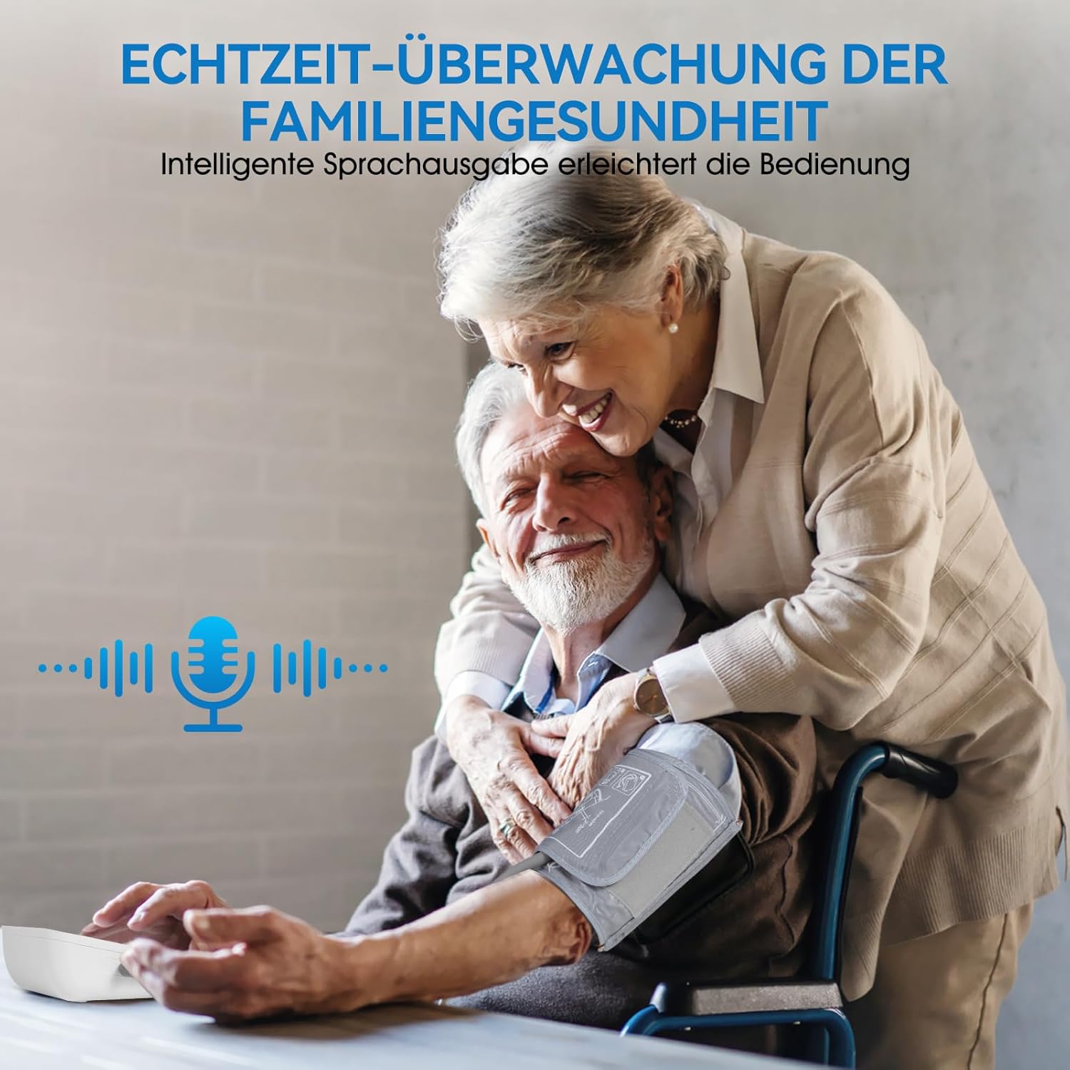 Scian Blutdruckmessgerät Oberarm für den Heimgebrauch, automatisches Blutdruckmessgerät mit Manschette 22–42 cm, Sprachübertragung, großes LED-Display, 2 Benutzer 200 Speicher, Typ-C-Kabel – Bild 6