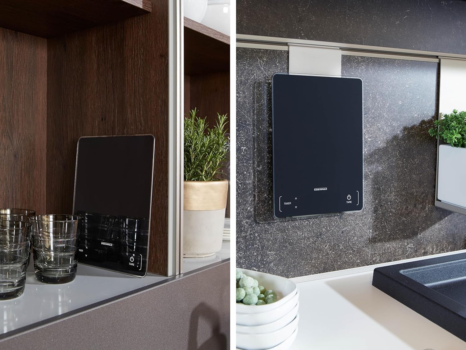 Soehnle Page Electronic Profi Digitale Haushalts-Küchenwaage Silber Gewicht bis 15 kg mit 1 g Genauigkeit Waage mit patentierter Sensor-Touch-Funktion inkl. Batterien – Bild 6