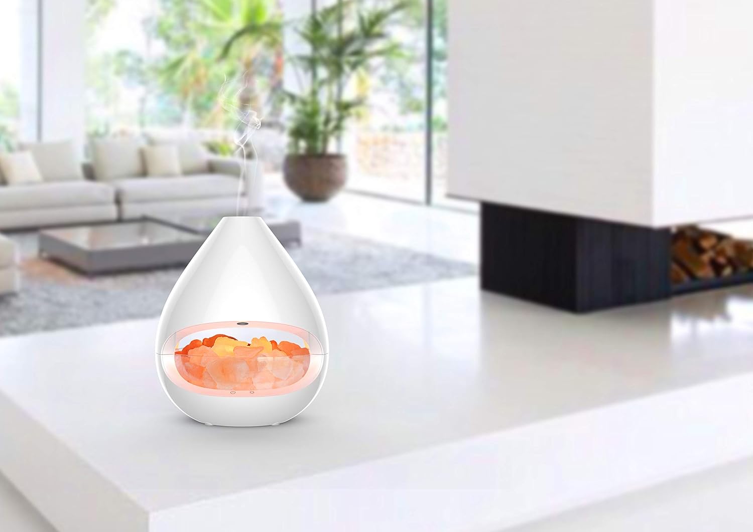 Aromadiffusor Salzkristalllicht, Luftbefeuchter, Salzkristalllampe, Ionisator, Duftöldiffusor, Aromatherapie, Raumharmonie – Bild 2