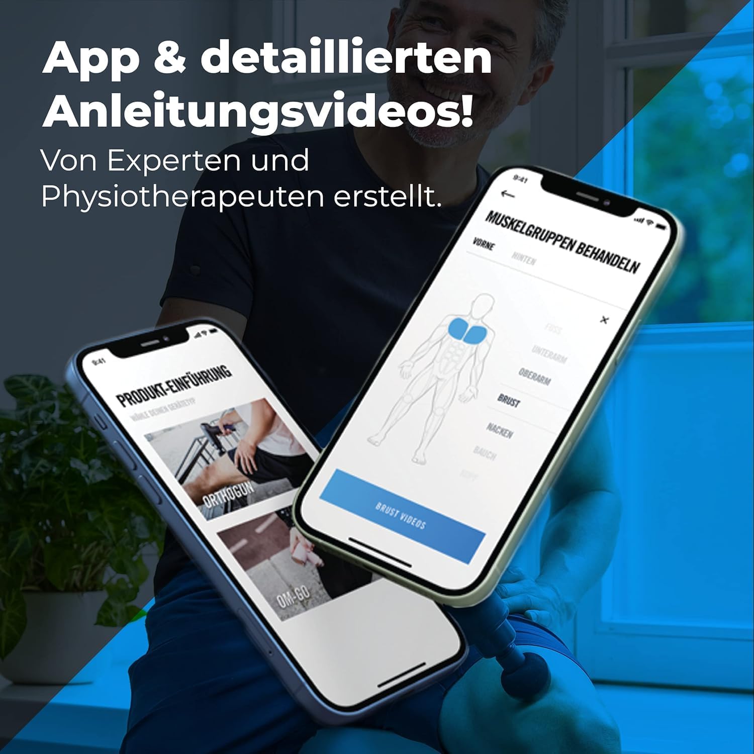 OrthoMechanik 3.0 | OrthoGun ohne Koffer | Massagepistole mit App & 4 Aufsätzen | 160-W-Motor und 5 Intensitäten zur Schmerzlinderung und Entspannung | Bis zu 360 Minuten Laufzeit – Bild 4