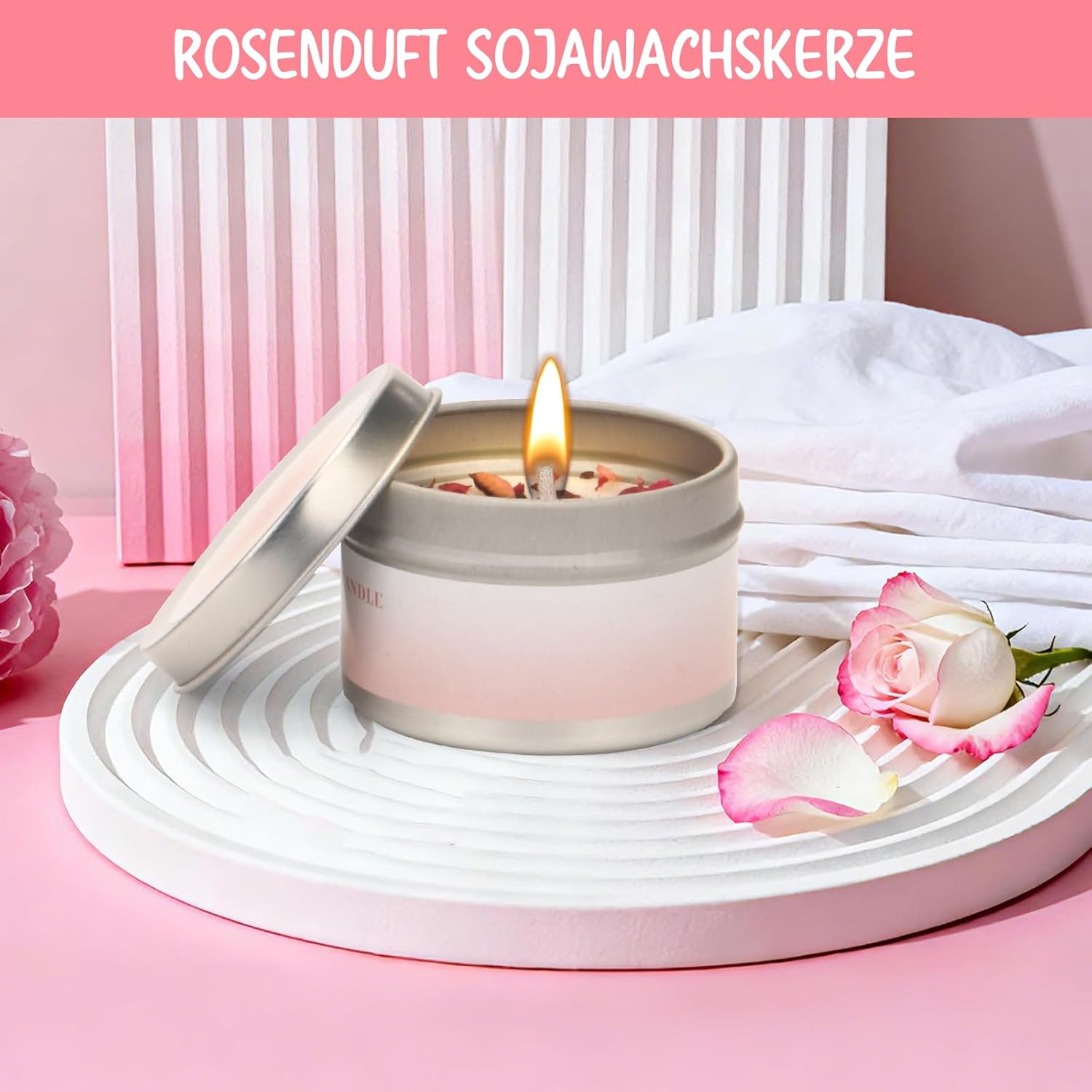 MOWETOO Geschenk für Frauen, Geburtstagsgeschenk für Damen mit Spa-Set mit Rosenduft – Geschenkset für Mutter, Schwester, Ehefrau, Freundin und Kollegen – Bild 7