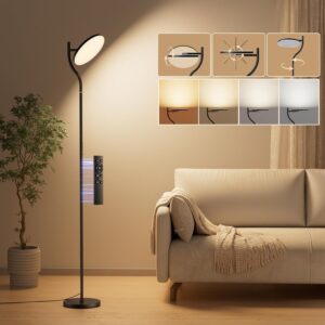 Bonsery Stehlampe Wohnzimmer Stufen...