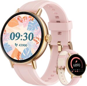 Gydom Runde Smartwatch für Damen, ...