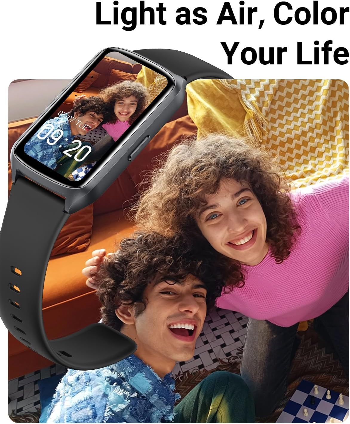 Fitness-Tracker/Uhr für Damen und Herren, bis zu 7 Tage Akkulaufzeit, über 20 Trainingsmodi, SpO2-Tracking, Schlafmonitor, Herzfrequenzmesser, Schrittzähler, wasserdichter Aktivitäts-Tracker mit 5 ATM – Bild 7