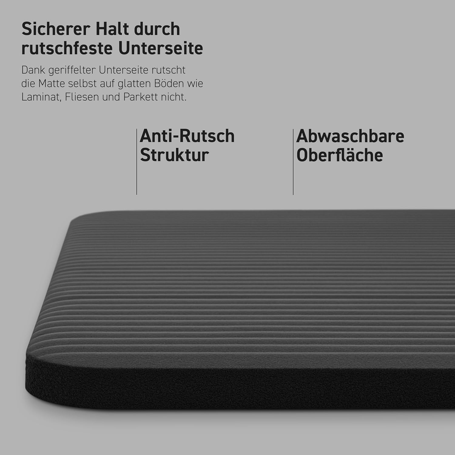 MSports Premium Gymnastikmatte inklusive Tragegurt + Übungsposter + Workout-App – hautfreundliche Fitnessmatte, 190 x 60, 80 oder 100 x 1,5 cm, verschiedene Farben, phthalatfreie Yogamatte, 190 x 100 x 1,5 cm – Bild 4