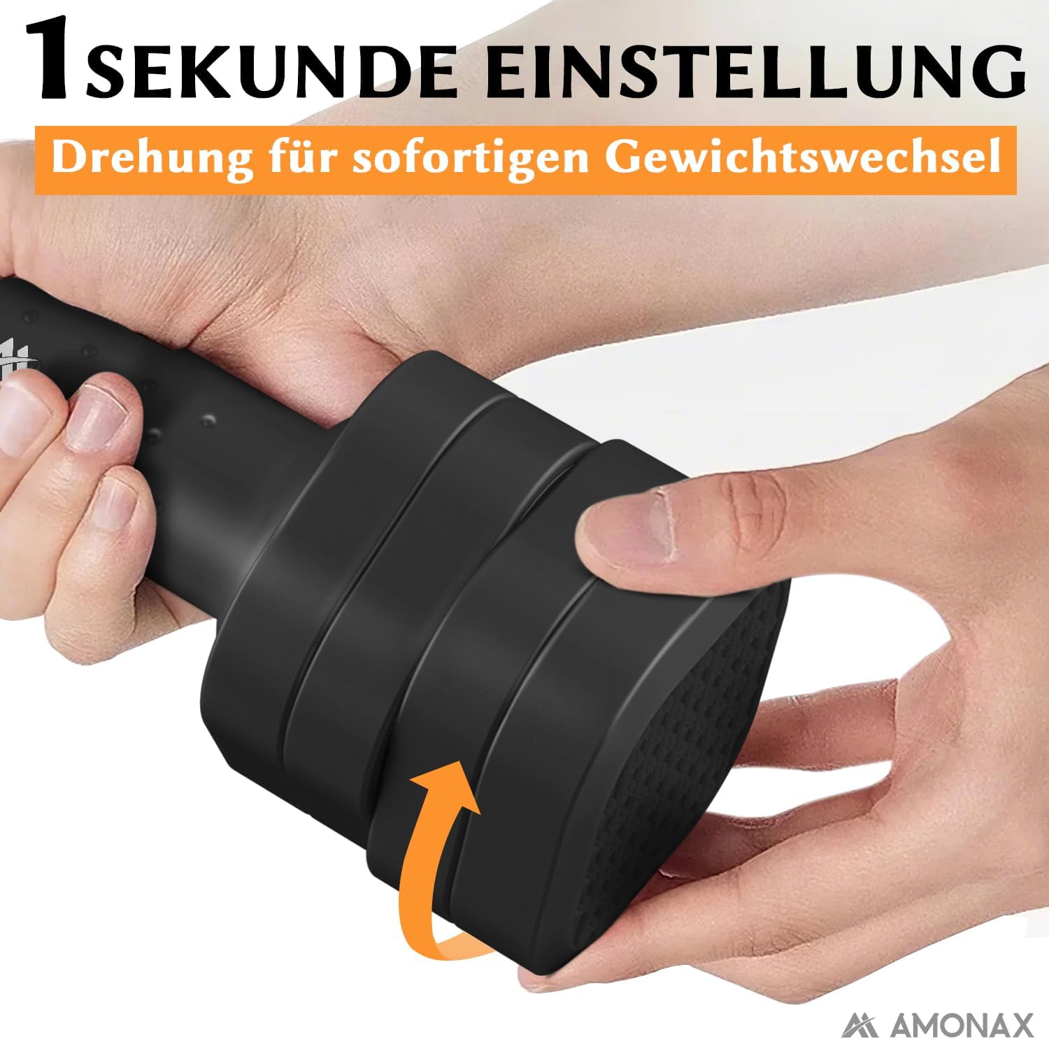 Amonax Verstellbare Hanteln, Hanteln Frauen Set, 1-5kg Kurzhanteln 2er Set, 4-in-1 Hantel Set für Frauen und Männer, Gewichte Hantel für Home Gym, Krafttraining Zuhause – Bild 2