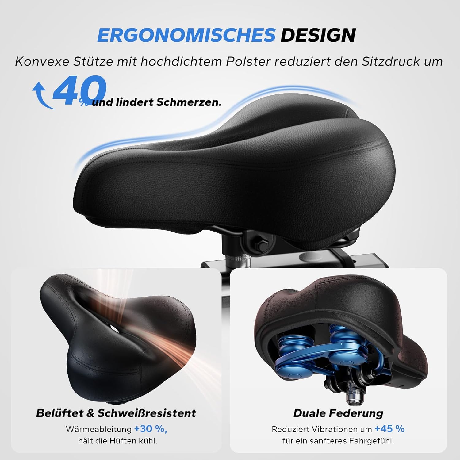 MERACH Heimtrainer, Bremsbelag/magnetisches stationäres Rad mit exklusiver App, geräuscharmes Indoor-Fahrradrad mit 270 Pfund Gewichtskapazität, Hantelständer und Fitnesskurse zur Gewichtsreduktion – Bild 5