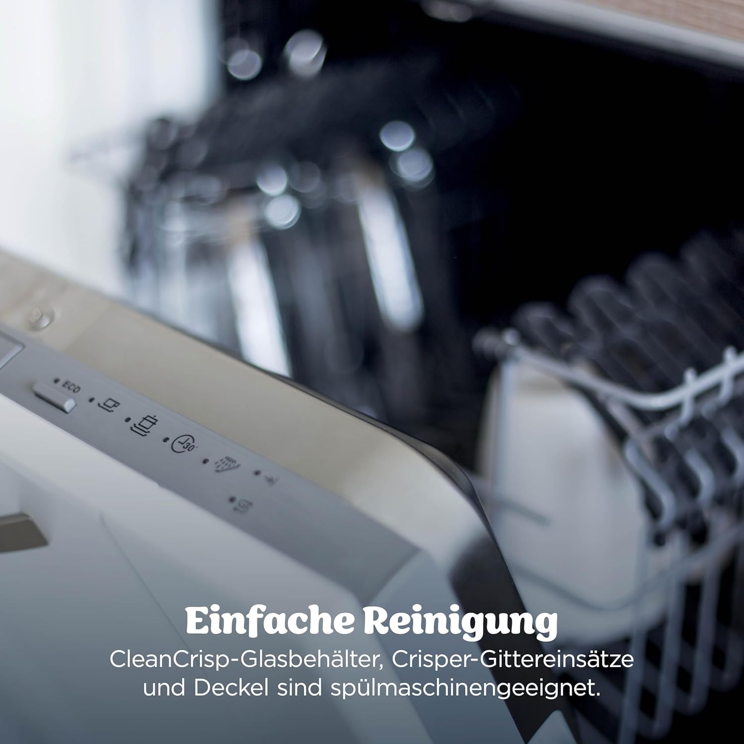 Ninja CRISPi PRO XL Glas-Luftfritteuse (Luftfritteuse), 5 voreingestellte Zubereitungsfunktionen, inklusive CleanCrisp-Glasbehälter (5,7 l und 2,3 l) und Aufbewahrungsdeckel, Steingold AS090EUSD – Bild 14