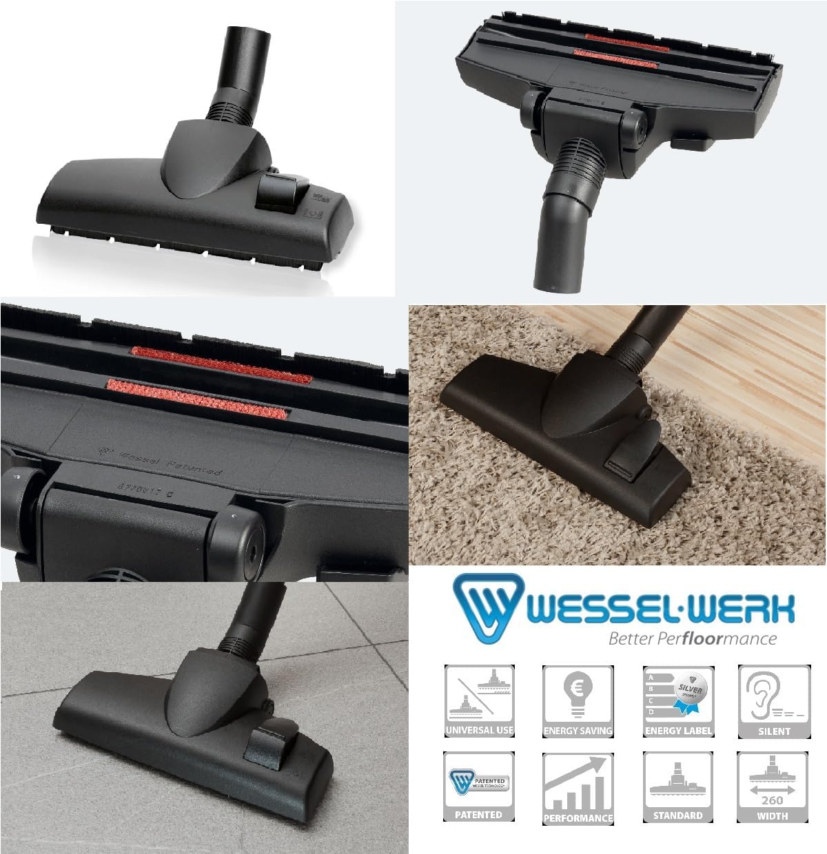 Akitas 800 W Beutelloser Staubsauger ohne Beutel mit starker Saugleistung und deutschem Wessel-Werk 2-in-1-Bürstenkopf für Hartböden und Teppiche – Bild 5