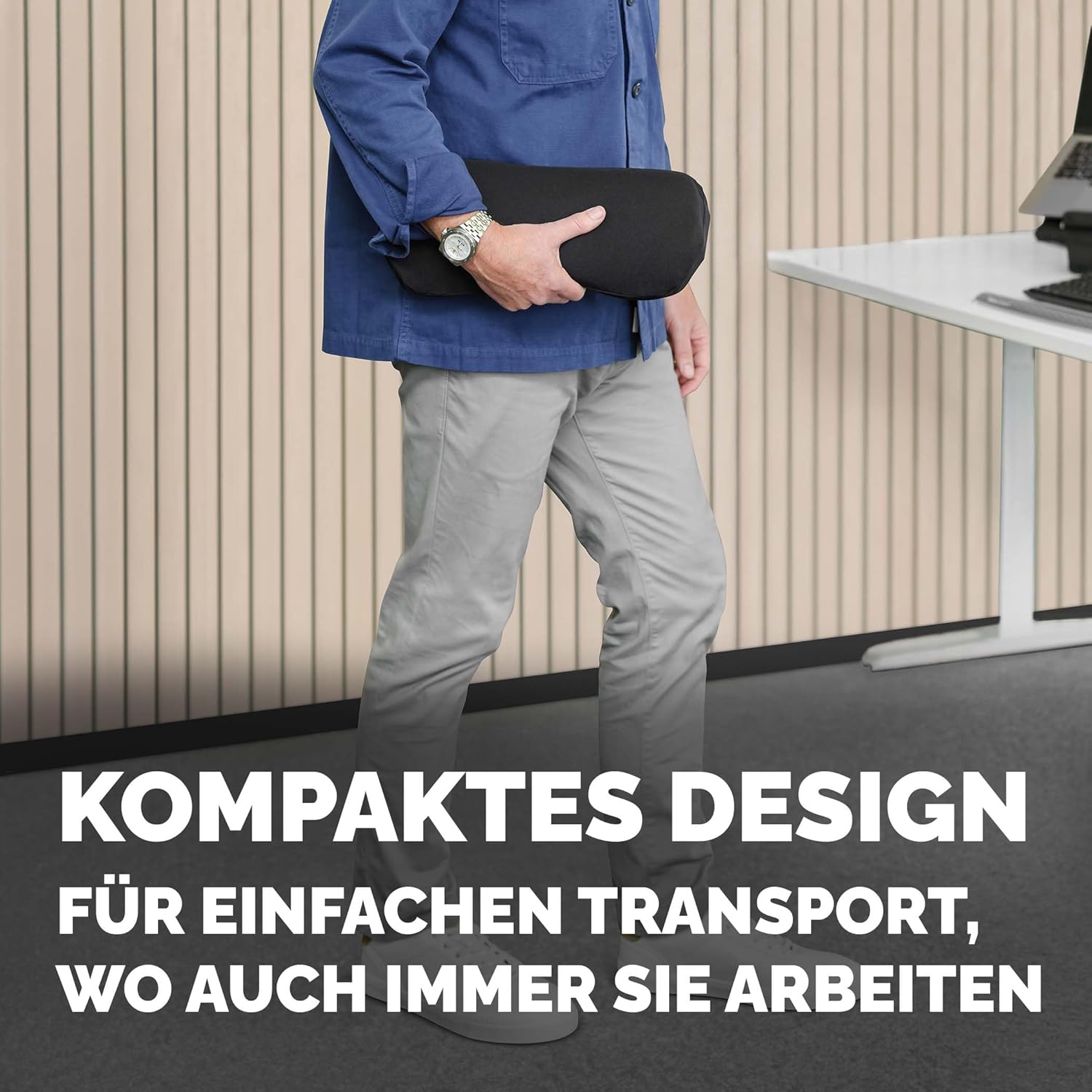 Fellowes Breyta Lendenkissen – ergonomische Rückenstütze, verstellbarer Gurt, kompakt und tragbar, umweltfreundliche Materialien, ideal für Büro und Zuhause – Bild 8