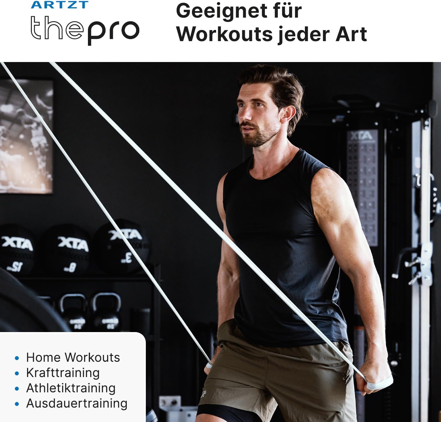 Fitnessband | Terrabänder Set 2 m | Gymnastikband | Fitnessband aus Naturkautschuk | Stretchband | Gummiband Fitness | Trainingsbänder Krafttraining, Therapie, – Bild 6
