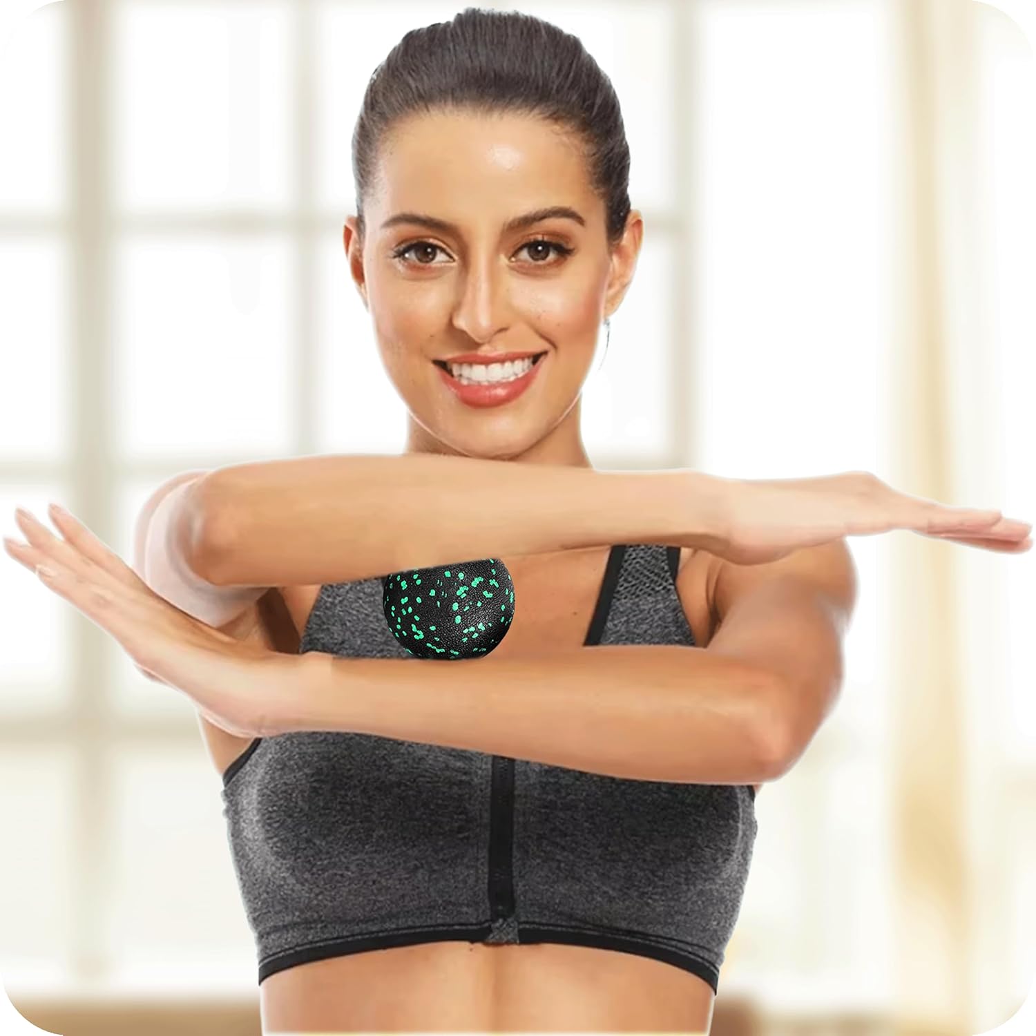 KRUMAD Faszienrollen 3er Set, Faszienrollen, Duoball & Massageball aus EPP, Massageset für Rücken, Wirbelsäule, Nacken, Beine & Füße, Faszienball für Triggerpunkte, Yoga, Gymnastik, Fitnessrolle – Bild 7